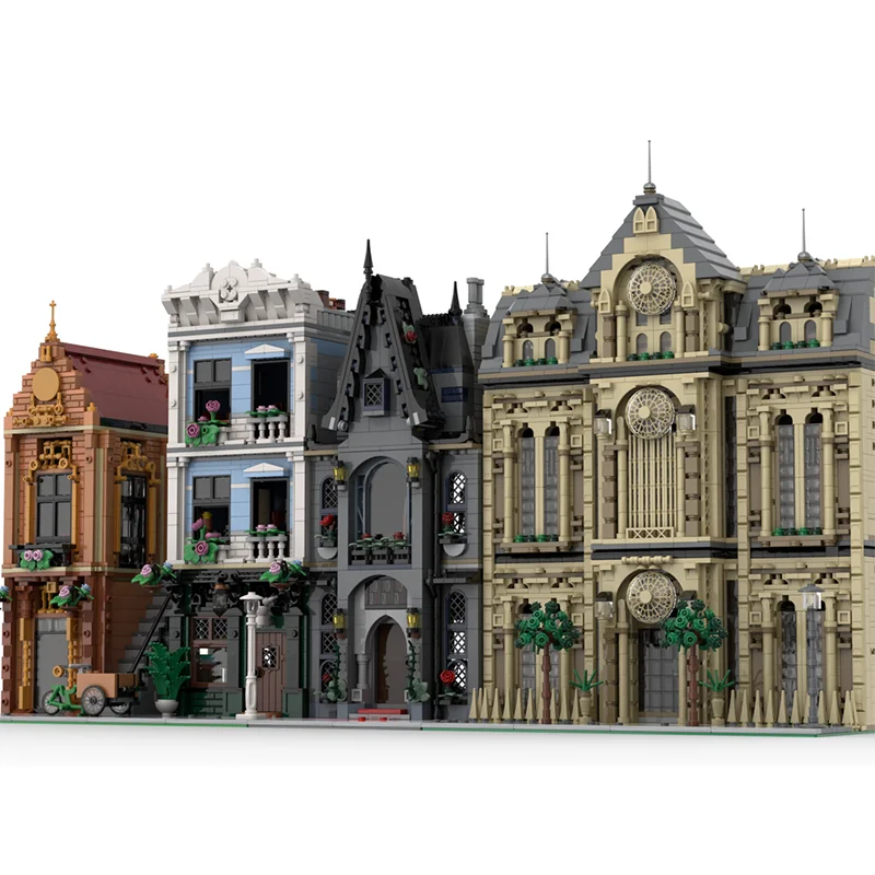1127pcs MOC Wednesday Morticia S Townhouse Modification Set Model Building Blocks Toys Christmas Gift Architecture Idea Brick