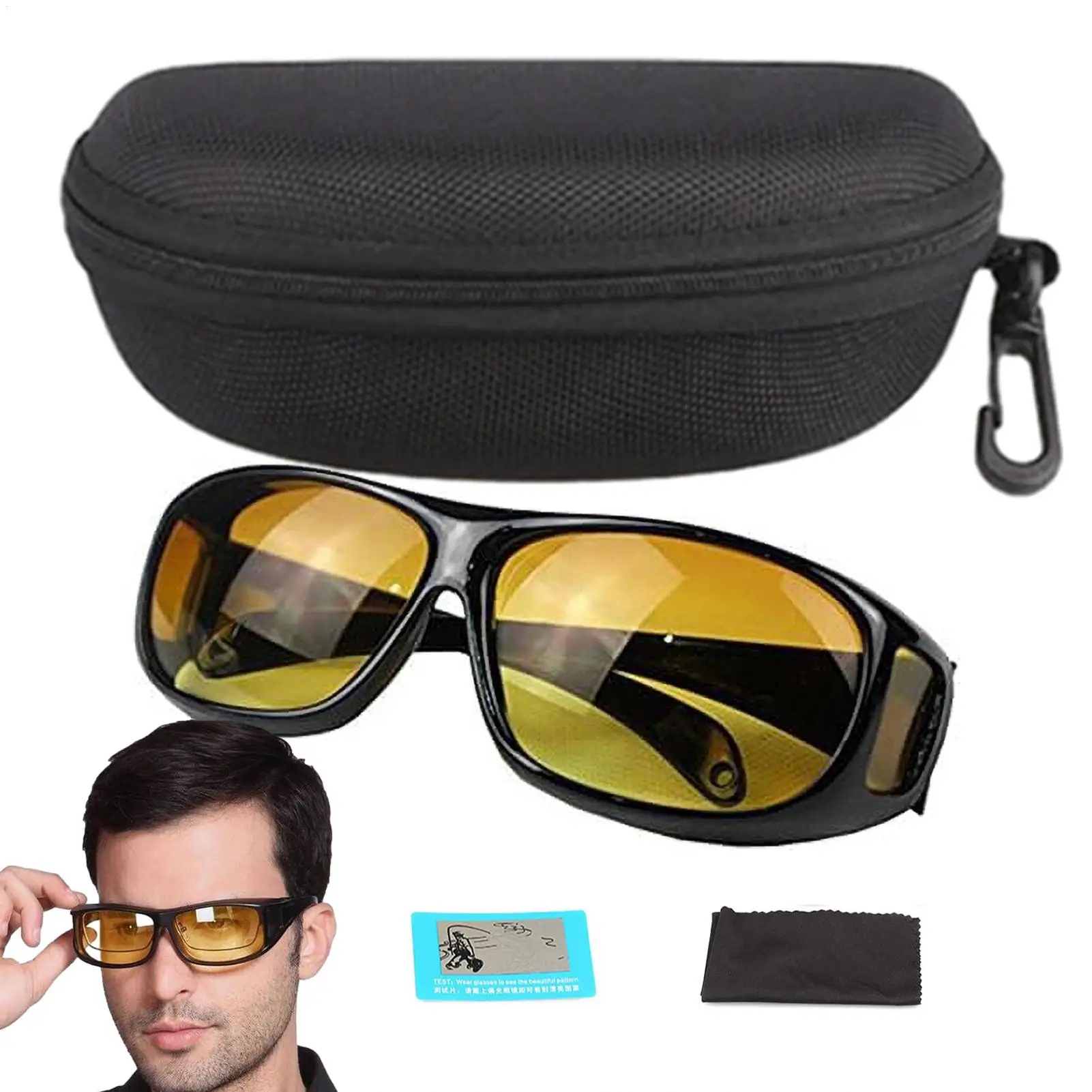 1 Stück Nachtsicht-Sonnenbrille Auto-Nachtfahrbrille Fahrer-Schutzbrille Unisex Sonnenbrille UV-Schutz Sonnenbrille Eyewear