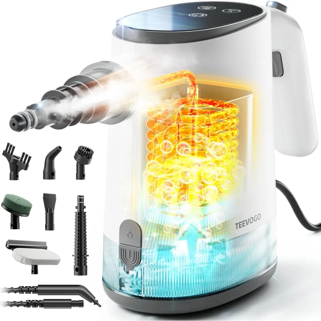 

Instant Heat Handheld Steam Cleaner, 650ML Tank, Lightweight for Home Kitchen Floor Car Bathroom Clothes Cleaning