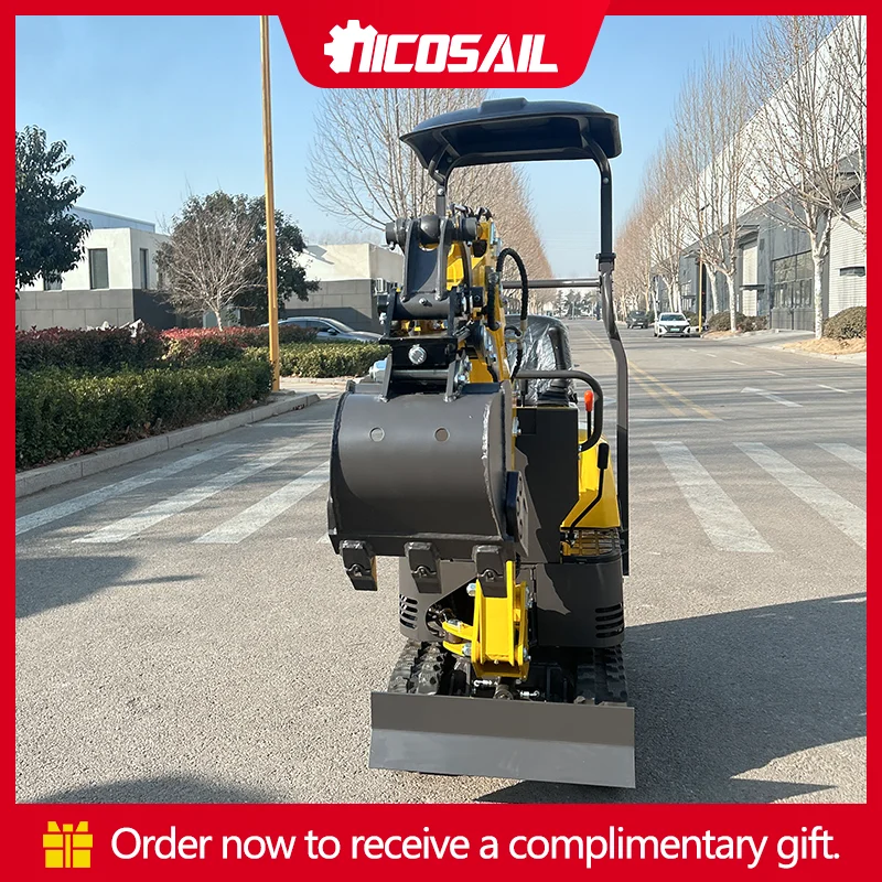 

Мини-экскаватор для домашнего использования OKW08, 800 кг, 1,2 тонны, 1,8 тонны, надежная гидравлическая система для удаления камней на дворе