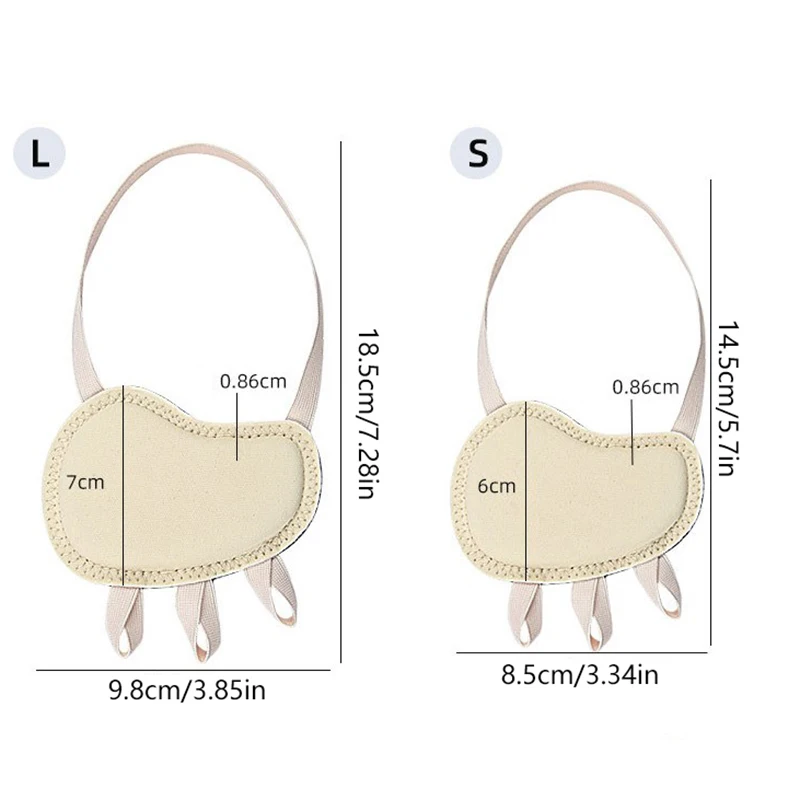 Cinturón elástico de tres agujeros para el antepié, almohadilla antiabrasión para medio pie, cojín para zapatos, alivio del dolor de pie, absorción de humedad