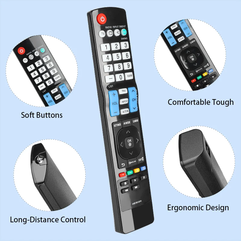 

AKB73615316 Remote Control Compatible With LG TV 32LS5600 37LS5600 42LS5600 42PA450C 42PA4900 50PA4500 50PA450C 50PA6550