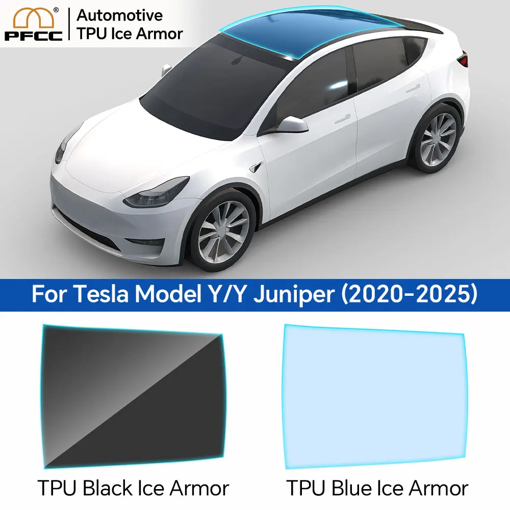 

PFCC ТПУ Ice Armor, предварительно вырезанная защитная пленка для люка на крыше, теплоизоляционная пленка для Tesla Model Y 2020 2021 2022 2023 2024, автомобильные аксессуары PPF