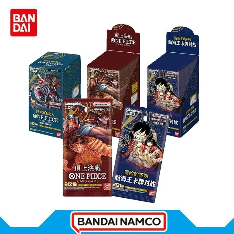 

BANDAI Original ONE PIECE TCG Collection Card Booster Box OP01 OP02 OP03 STC08 Awakening of The New Era Anime Toy Gift