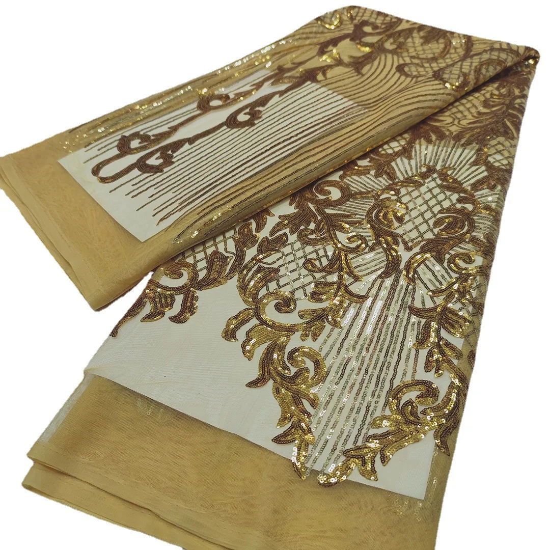 

12 цветов в африканском стиле с растениями и блестками, хлопок, полиэстер, кружевная ткань для продвинутой настройки, вечернее платье, длина 5 ярдов, L061