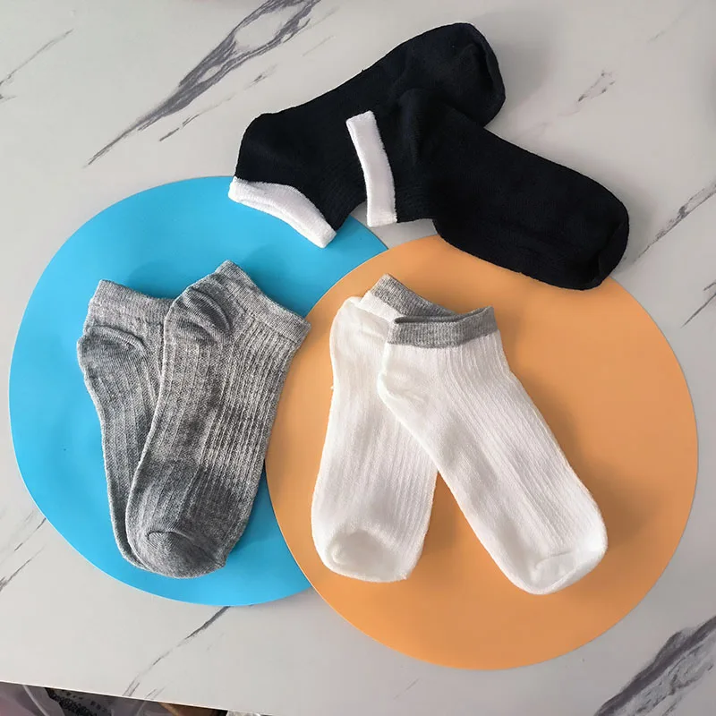 Chaussettes de sport polyvalentes pour hommes et femmes, chaussette bateau pour étudiants, IQUE dexb doux, absorbant la transpiration et confortable, nouvelle tendance de la mode, 6 paires