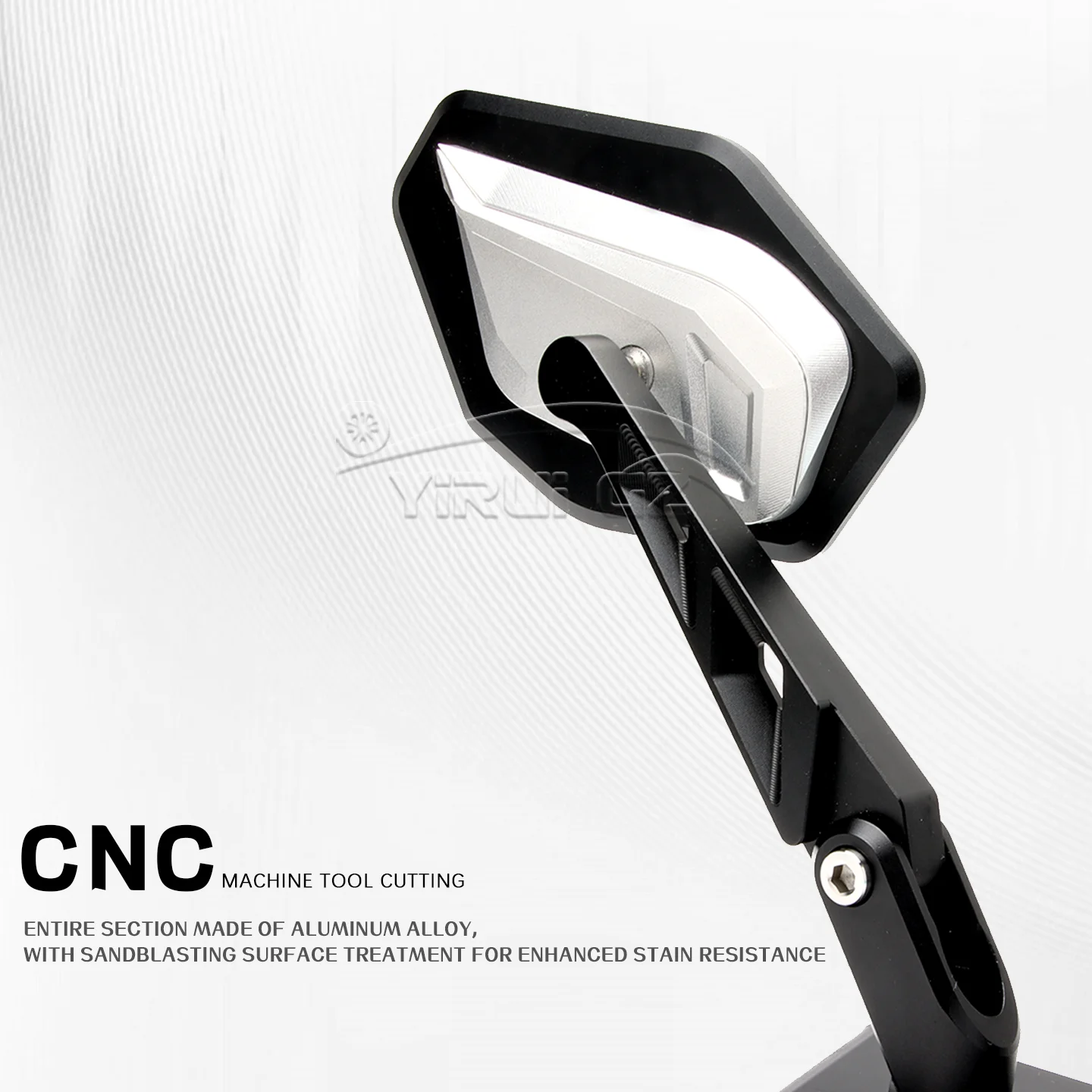 CNC Aluminum Foldable Rearview Mirror Adjustable Side Mirror Motorcycle Accessories For 1290 1390 Super Adventure S / R DUKE GT