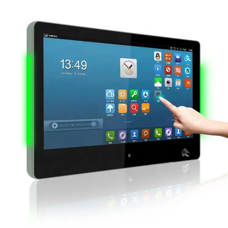 كمبيوتر لوحي معدني مقاس 13 بوصة يعمل بنظام Android Poe شاشة لمس عالية الجودة وشاشة سعوية ذكية ومورد NFC أمامي #1