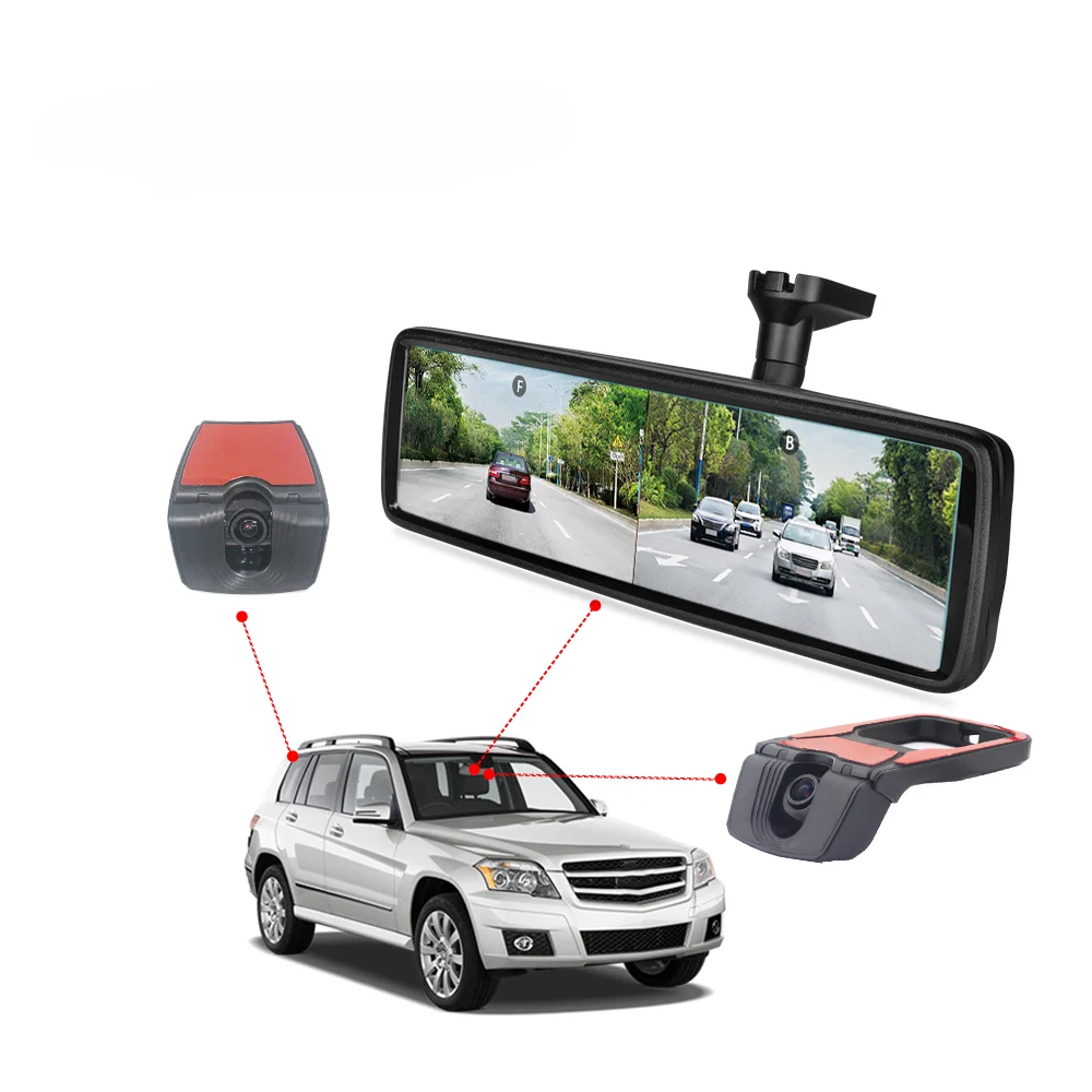 

High Resolution 8.88 inch LCD Full Screen E-Rearview Mirror with Dual Front & Rear Camera for Passenger car Pickup Audi Camera