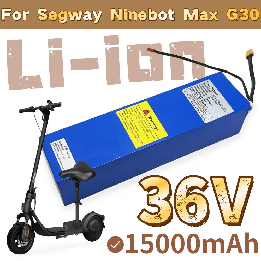 

36V 15Ah 540Wh Battery 10S6P 18650 Li-ion Battery Pack For Segway Ninebot MAX G30 Electric Scooter Special Battery