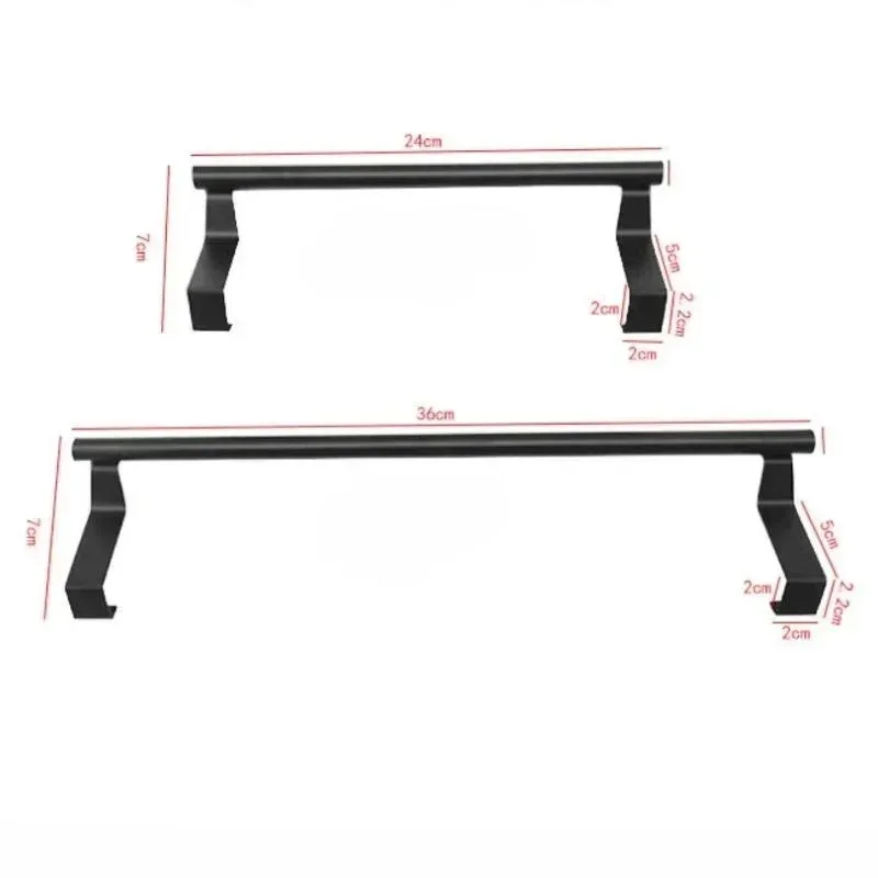 Towel Rack Over Door Stainless Steel Towel Bar Storage Organizer Bathroom Kitchen Cabinet Door Hanging Towel Rack