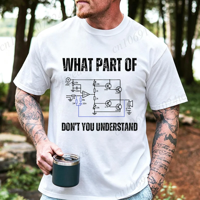 Welchen Teil der Elektronik verstehst du nicht? Ingenieur Herren T-Shirt Kurzarm T-Shirt Elektriker Arbeitskleidung Geschenke – Detail 2