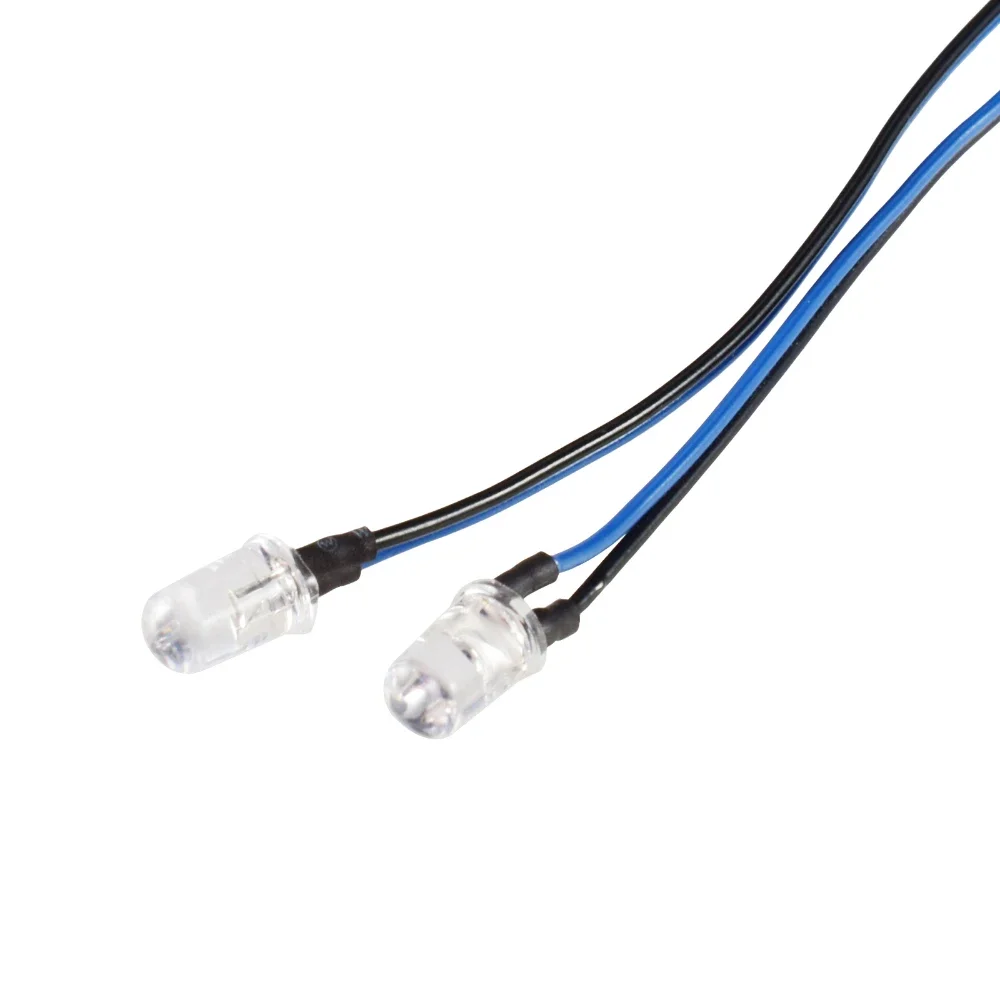 DUMBORC 12LED Light Kit 5mm 3mm Simular Conjunto de lâmpadas de carro para 1/8 1/10 RC Drift Truck On Road Car Tank TAMIYA 4WD Axial SCX10