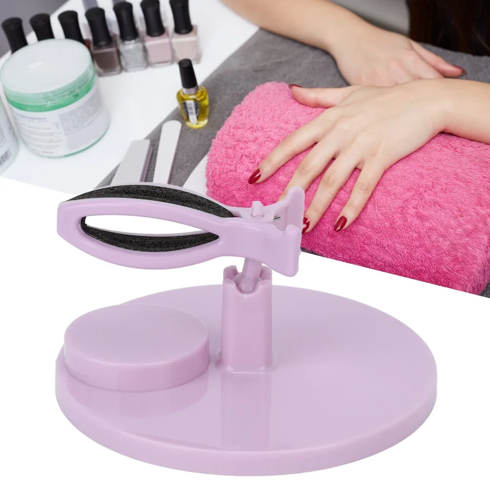Adjustable Tilt Angle Nail Polish Bottle Holder Anti-Fall Stable Base Secure Clamping Tilted Nail Polish Stand