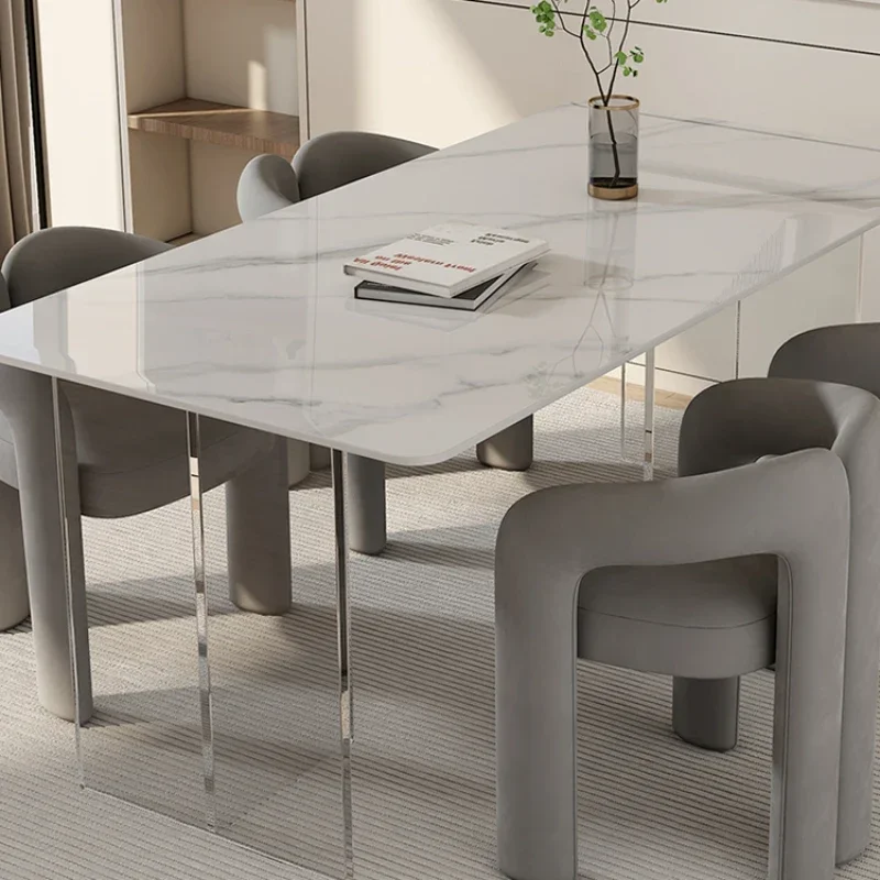 

Дизайнерские столы для вечеринок, акриловые обеденные роскошные столы Tavolo, современная скандинавская гостиная, кухня, столовая, Pranzo, мебель для дома SR50DT