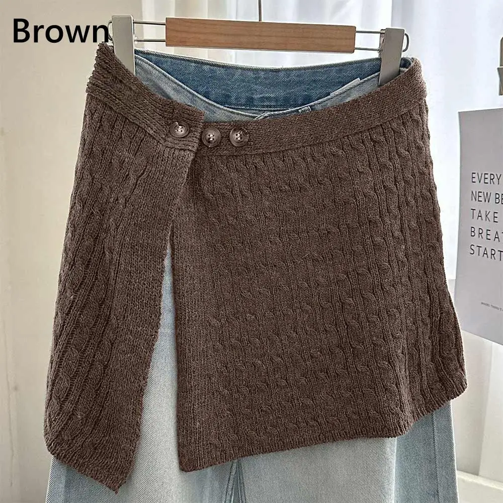 Nuevo Y2K-minifalda de calle Harajuku, delantal de cortina a tope de cintura alta,