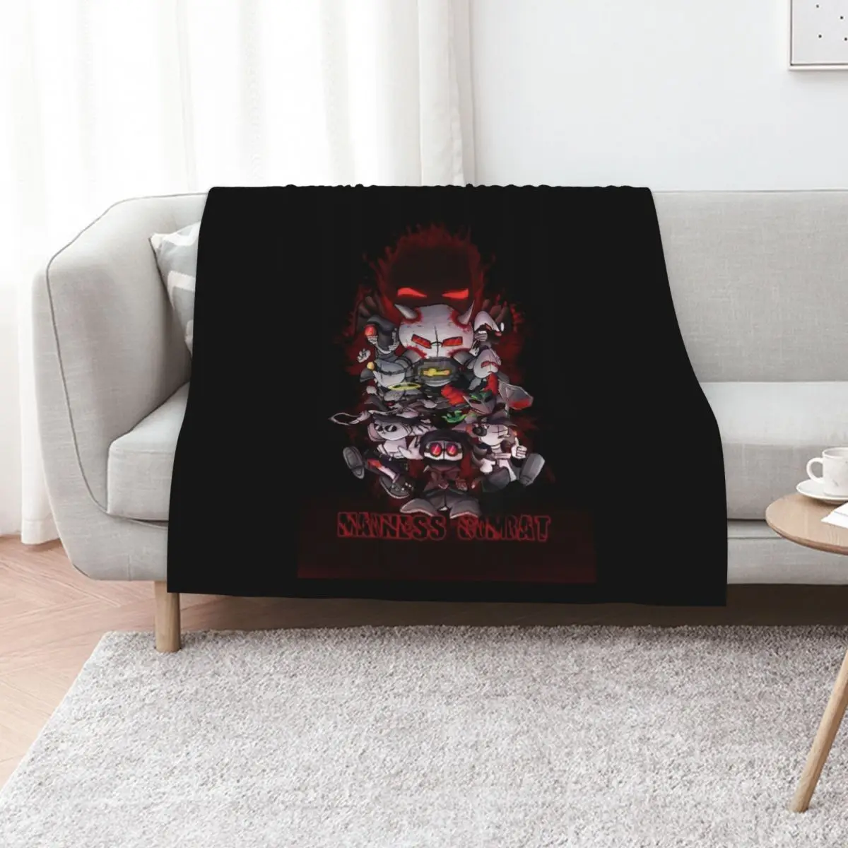 

Madness combat Throw Blanket cosplay anime Decorative Sofa Plaid Thermals For Travel Blankets