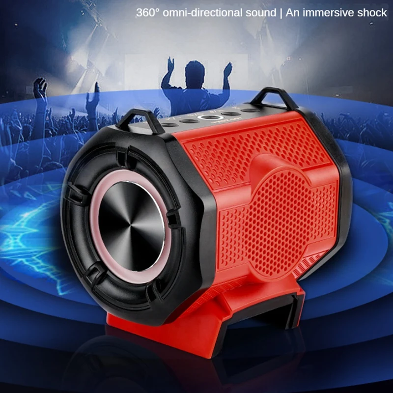 Cordless Wireless Speaker,Blue Tooth Speaker For Milwaukee 18-20V Battery Power Tool (Battery Not Included) Easy To Use