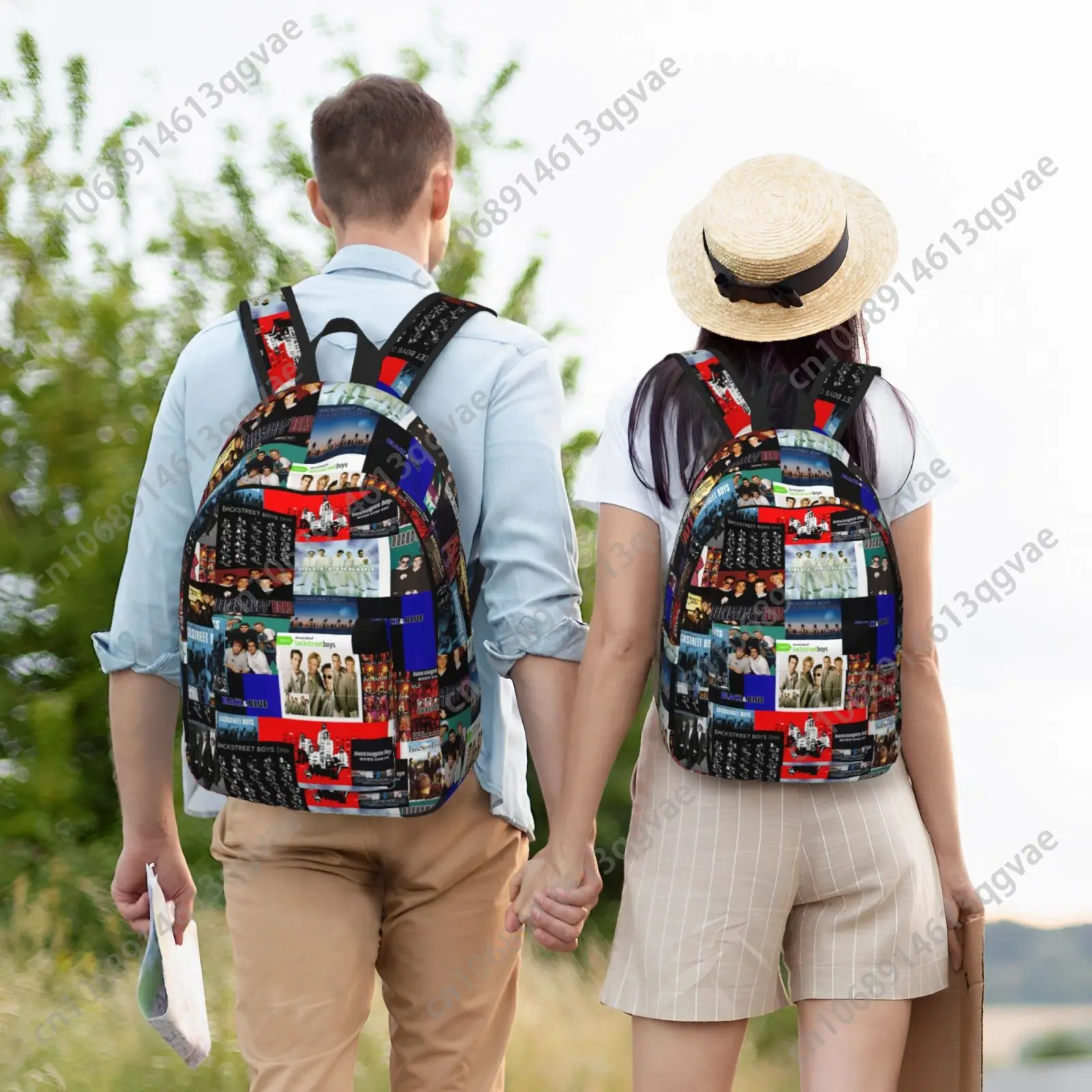 Hot Band Backstreet Boys BSB Custom Canvas Lightweight Backpack Fashion Durable Student Men Women Business Daypack
