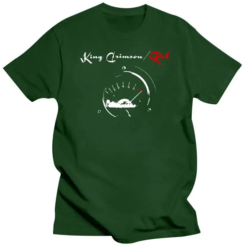 Mens Clothing  King Crimson Men Red Speedometer T Shirt Black