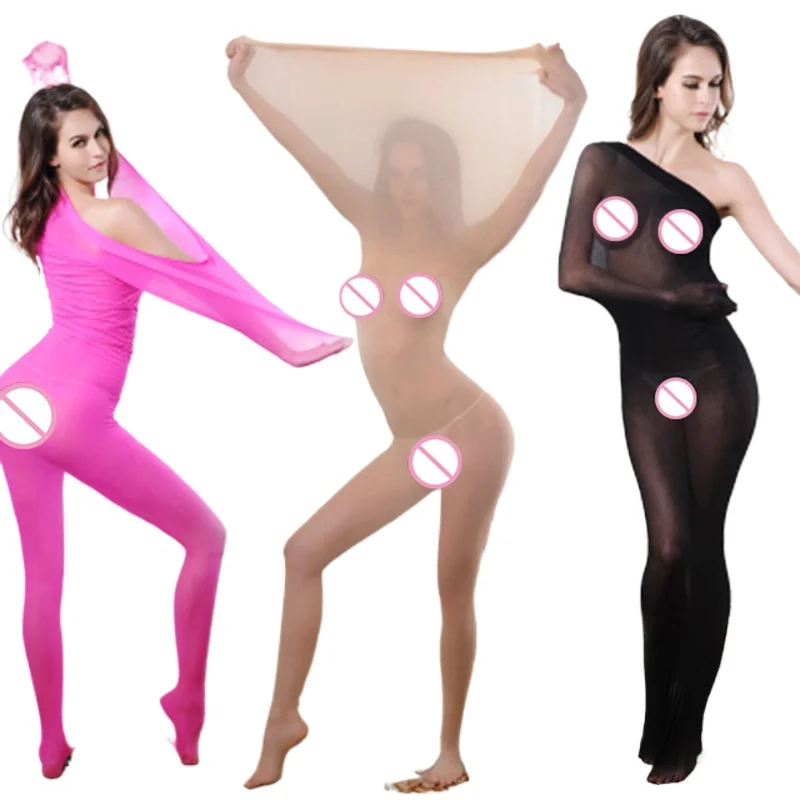 

Women Sexy Body Transparent Body Stockings Lingerie Bodyhouse Sexy Conjoined Stocking sleeping bag sleeping sack ultra elastic