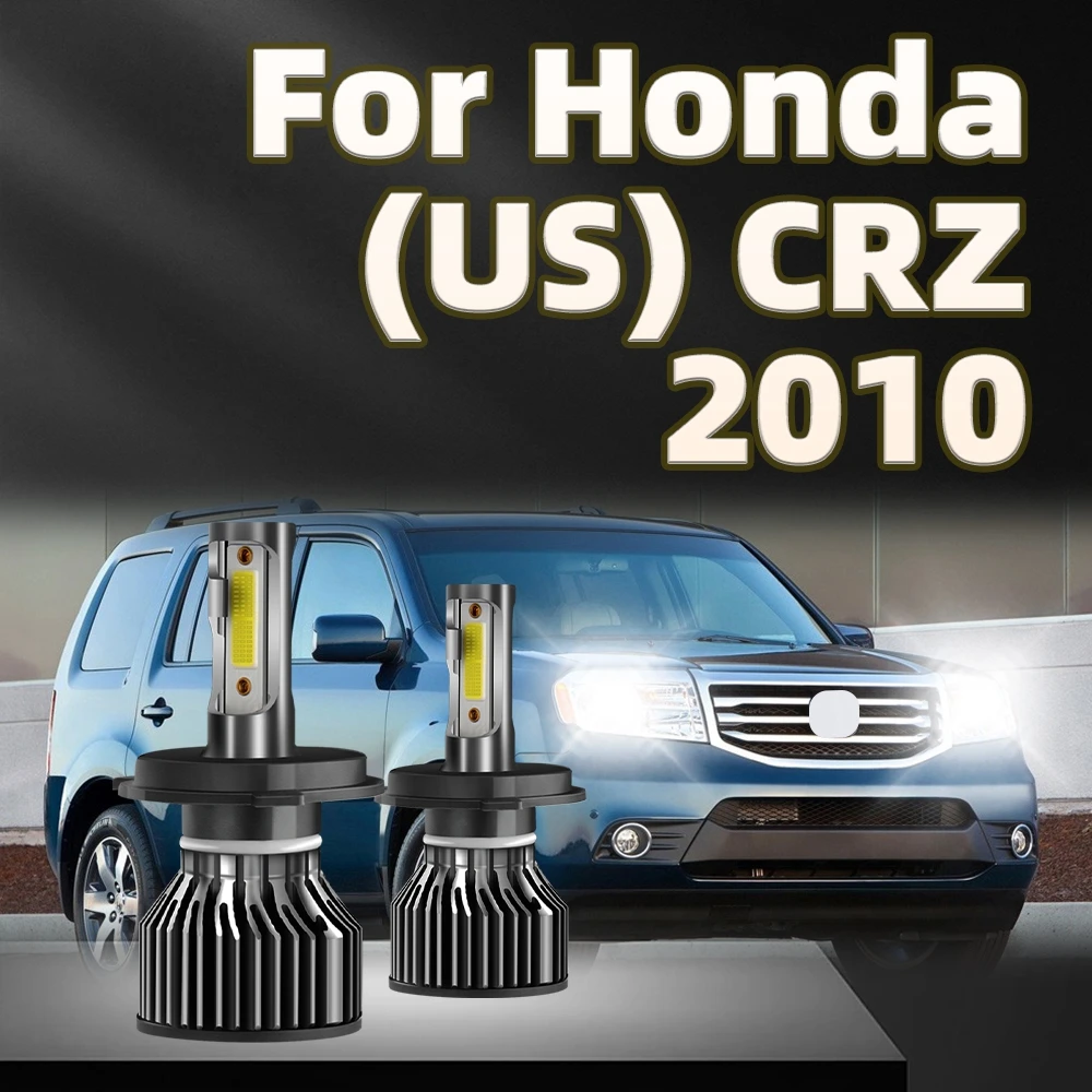 

2Pcs LED H4 Car Headlight 130W Lights 6000K White Bulbs High efficiency Bright COB Chip For Honda (US) CRZ 2010