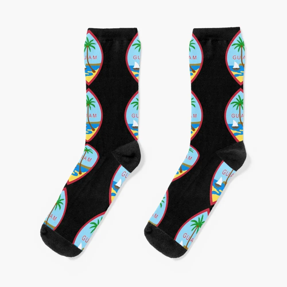 The Great Seal of Guam - Used on the Guam Flag Socks Sports And Leisure Socks Men'S