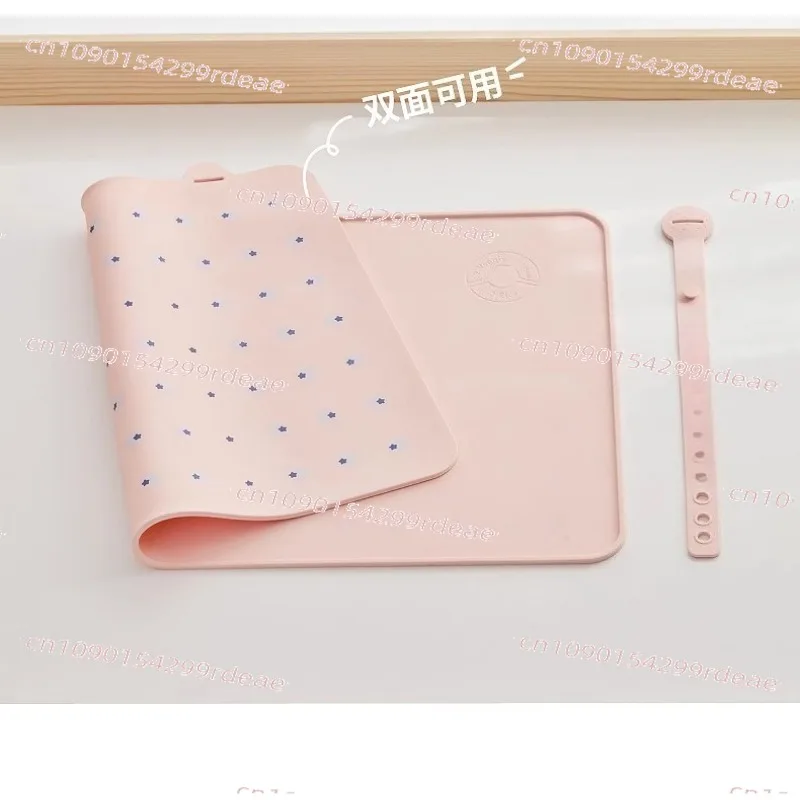 Lunch Mat, Waterproof, Heat-Resistant Silicone Placemat for Elementary Students, Foldable Child Dinner Pad