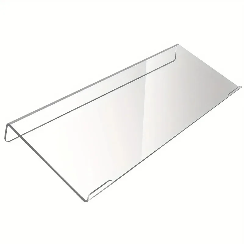 1pc Clear Acrylic Keyboard Stand - Ergonomic Tilted Design | PMMA Height Adjustable Tray for Home/Office image 6