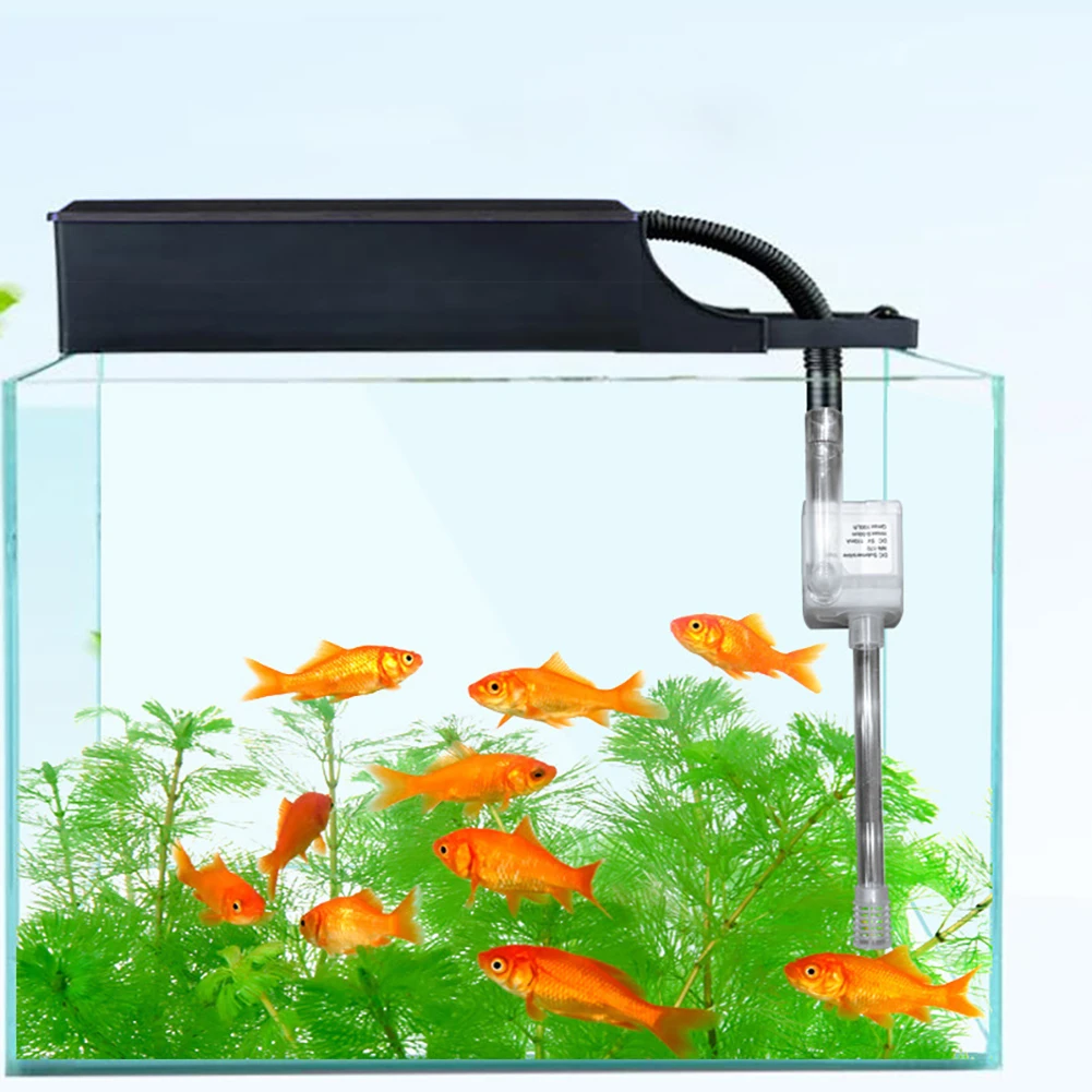 

Submersible Aquarium Internal Filter Pump Ultra Quiet Internal Fish Turtle Tank Filter 5V USB Water Pump For Fish Turtle Tank