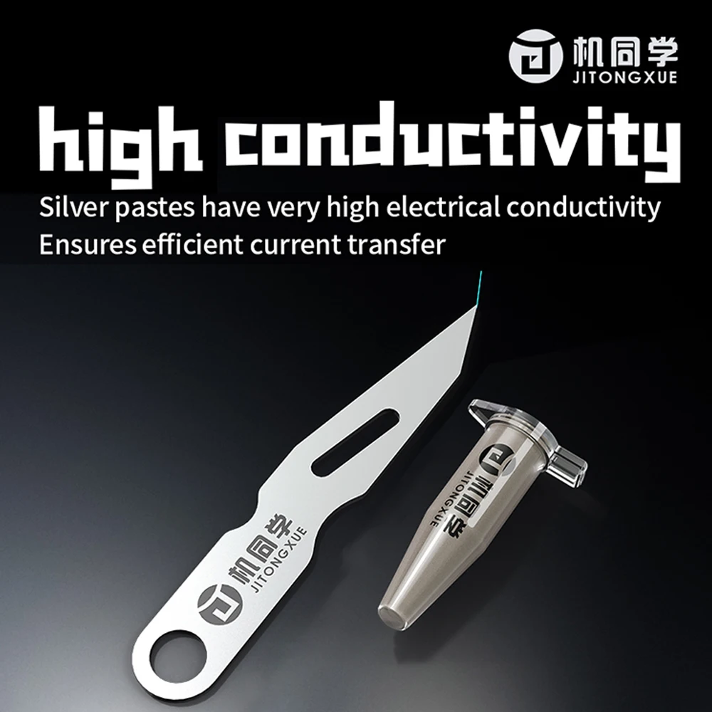 JITONGXUE F1 سلك طائر موصل الفضة لصق مجموعة لإصلاح الهاتف المحمول اللوحة PCB كسر سلك شاشة خط أداة إصلاح