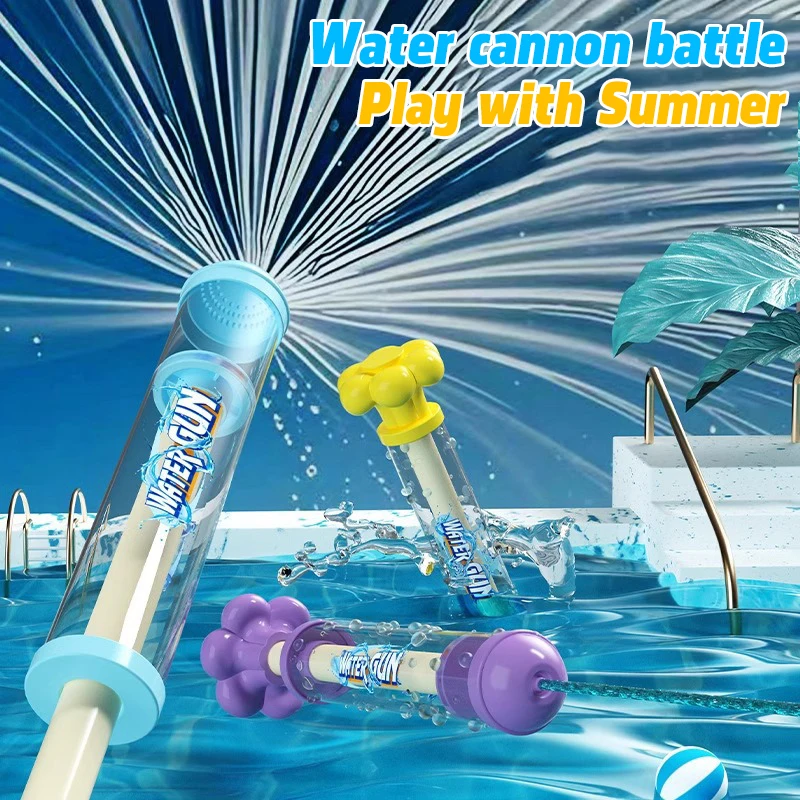 

Fireworks Spray Water Pull-Back Water Gun Outdoor Splash Games for Pool Lawn Activities Kids Summer Interactive Water Spray Toys
