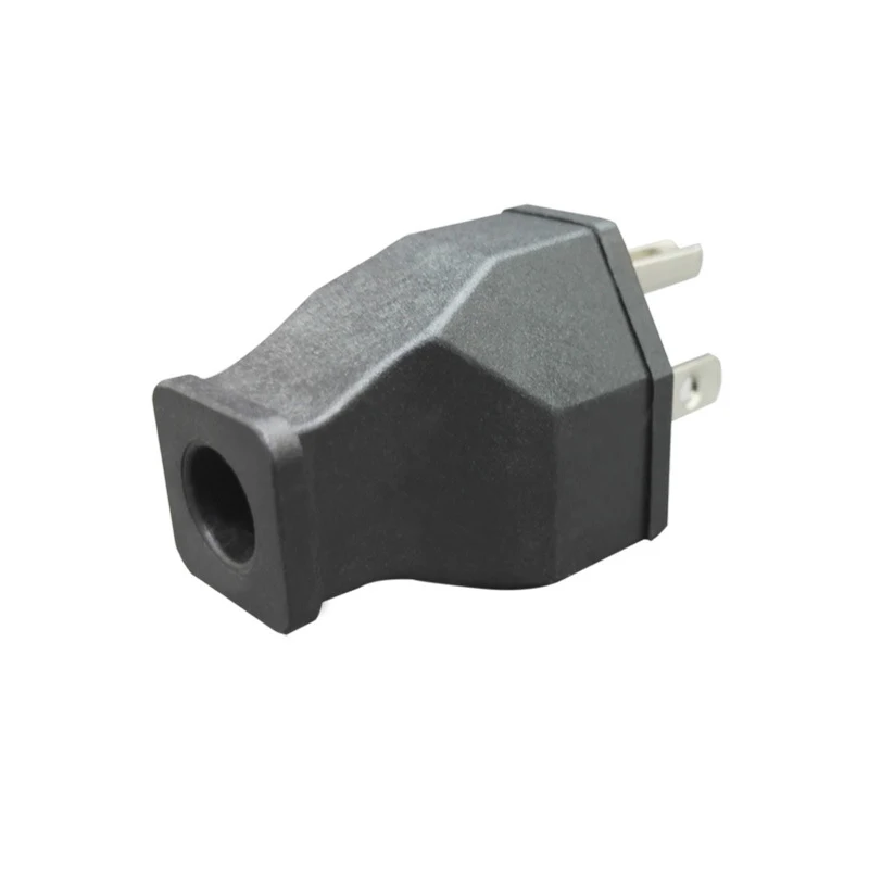 黒銅製アメリカンタイプオス・メス3ピン電源プラグAC125V 15A米国電源コード着脱式配線プラグソケット