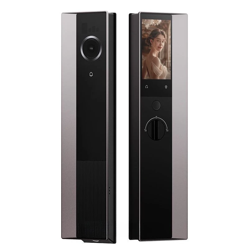 Serrure de porte intelligente X80, reconnaissance faciale de veine de palmier, double caméra, serrure automatique