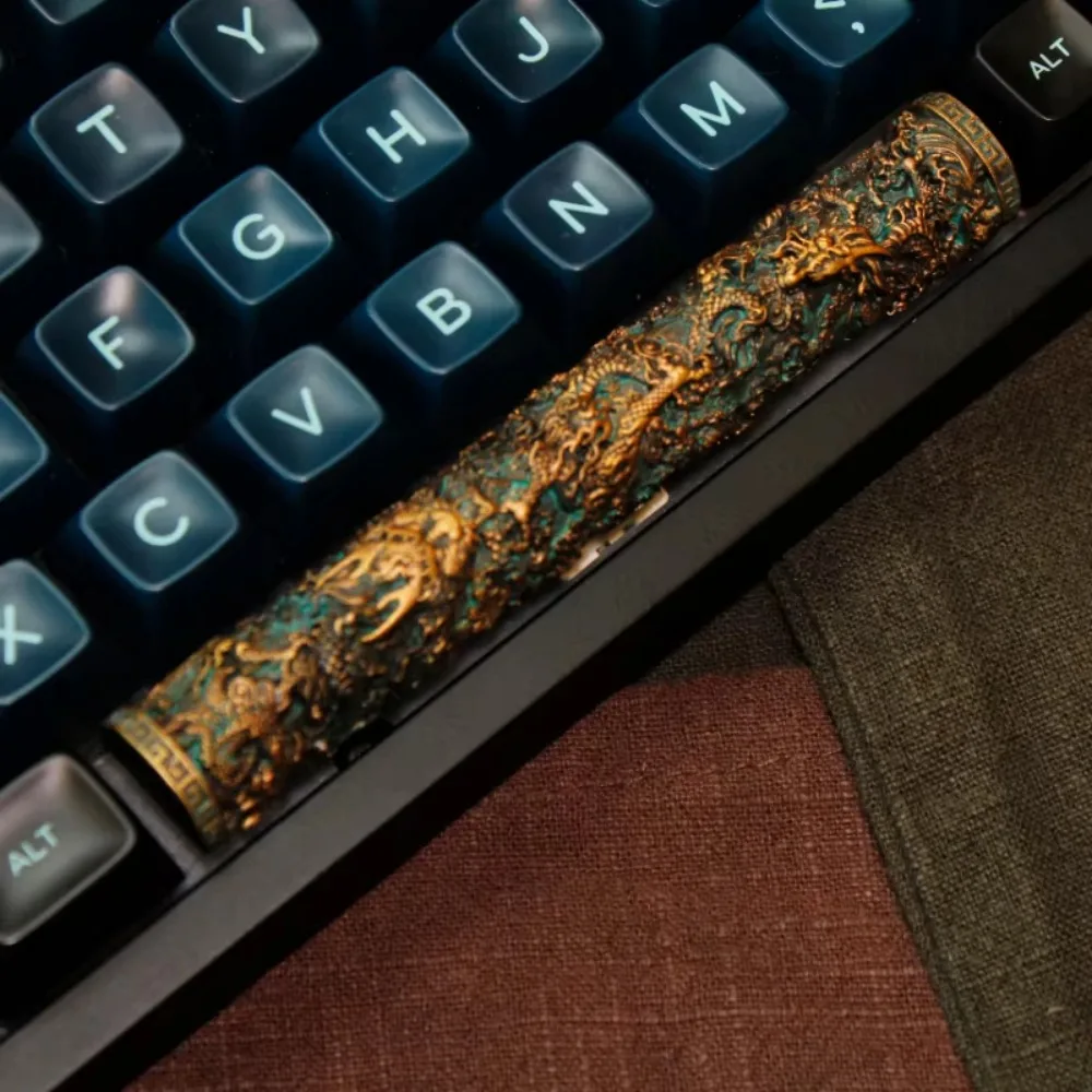 Panlong Pillar Resin Keycaps Personalized Spacebar Creative Keycaps for Mechanical Keyboard Cultural Vintage Gaming Accessories