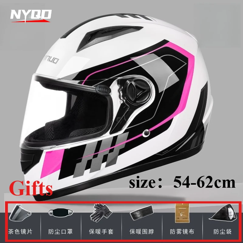 

Fast Shipping Full Face Racing Motorcycle Helmet Double Lens Inner Sun Visor Casco Moto Man Women Safety Casque Moto Capacete