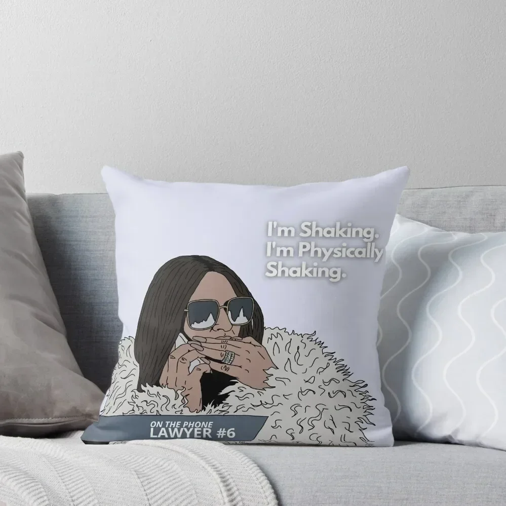 I'm Physically Shaking - Lisa Barlow - Real Housewives of Salt Lake City - RHOSLC Throw Pillow Cusions Cover pillow