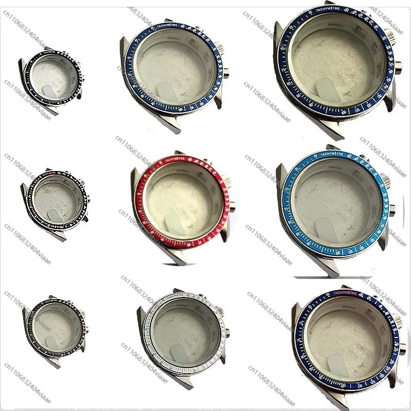 For VK63/VK64 Movement Multifunction Watch Stainless Steel 40MM Case
