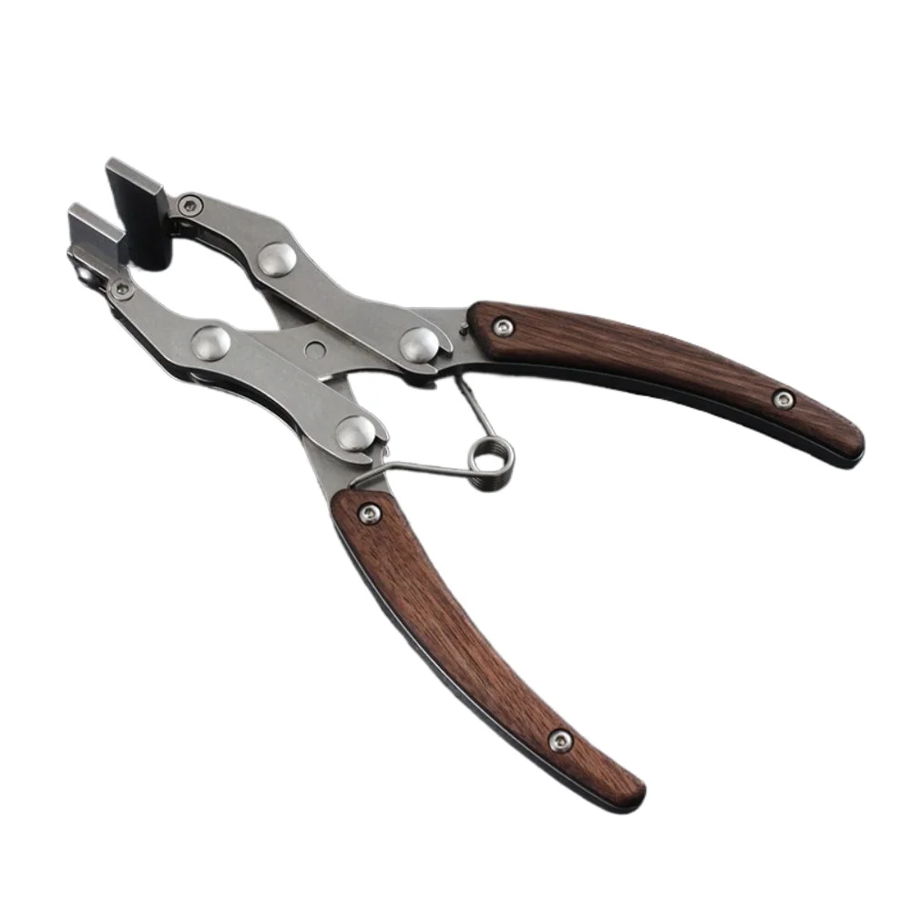 Handmade Leather DIY Flat Parallel Pliers 350 Gram 38mm Clamping Mouth Leathercraft Fixed Clamp Tool