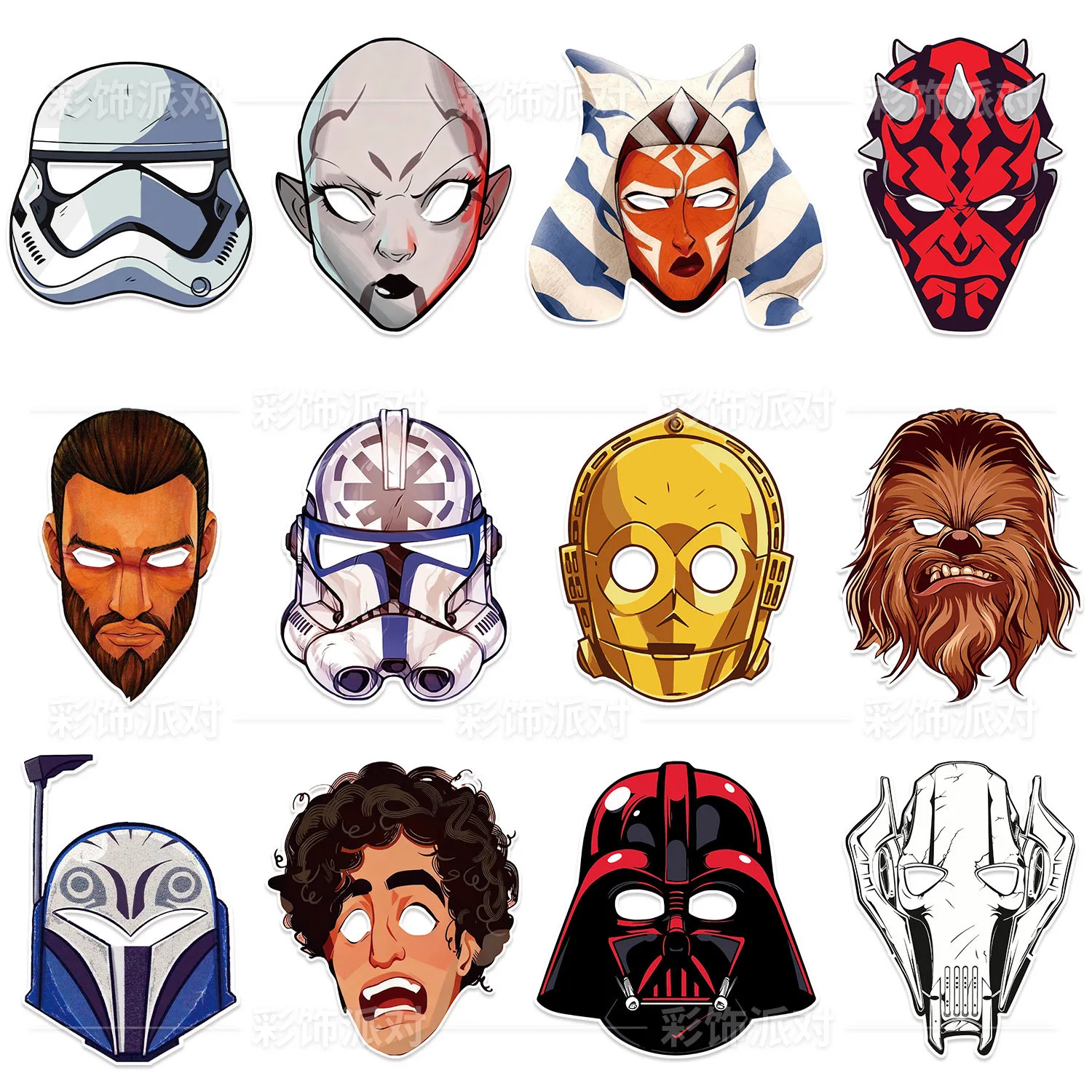 conjunto-de-12-24-pecas-mascaras-de-anime-star-wars-Oculos-de-papel-para-festa-de-aniversario-acessorios-para-fotos-decoracoes-divertidas-para-festas