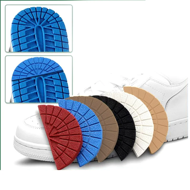 4pcs Wear-resistant Outsole Insoles For Shoes Repair Anti-slip Selfadhesive Sole Protector Sticker Sneakers Heel Rubber Shoepad