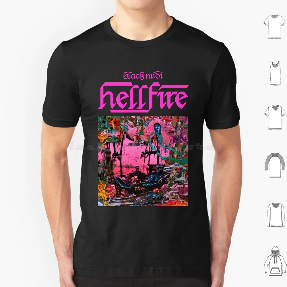 

Черная футболка Midi-Hellfire, хлопковая мужская и женская футболка с принтом «сделай сам», черная миди Hellfire Pitchfork Rym Sch tempoheim Cavalcade Bmbm Swans