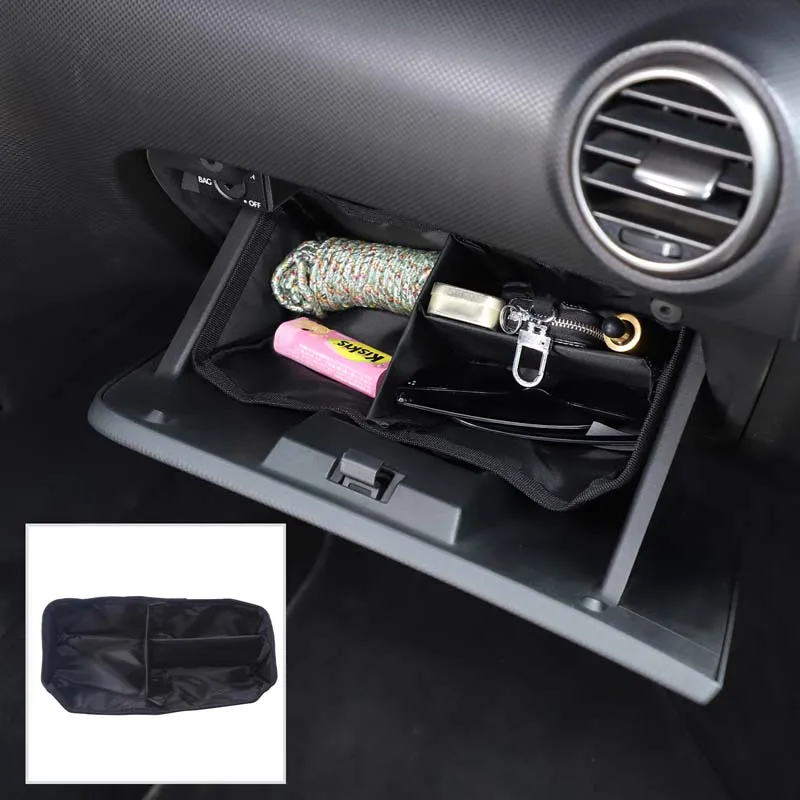 Glove Organizer Separator Storage Box Co-pilot Hidden Storage Box Foldable Storage Boxes Car Supplies For SEAT Leon 1P 2008-2012