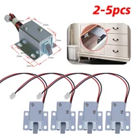 2-5 uds DC 5V-6V 12V cerradura magnética Mini tamaño pequeño solenoide electromagnético casillero electrónico Control gabinete cajón cerradura de puerta