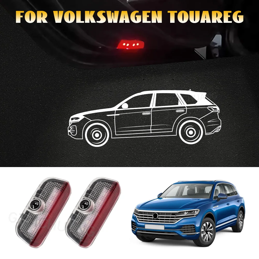 

2/4 PCS Car Door Lights For VW Touareg 2010-2013 2014 2015 2016 2017 2018 LED Ghost Shadow Light Projector Lamps Accessories