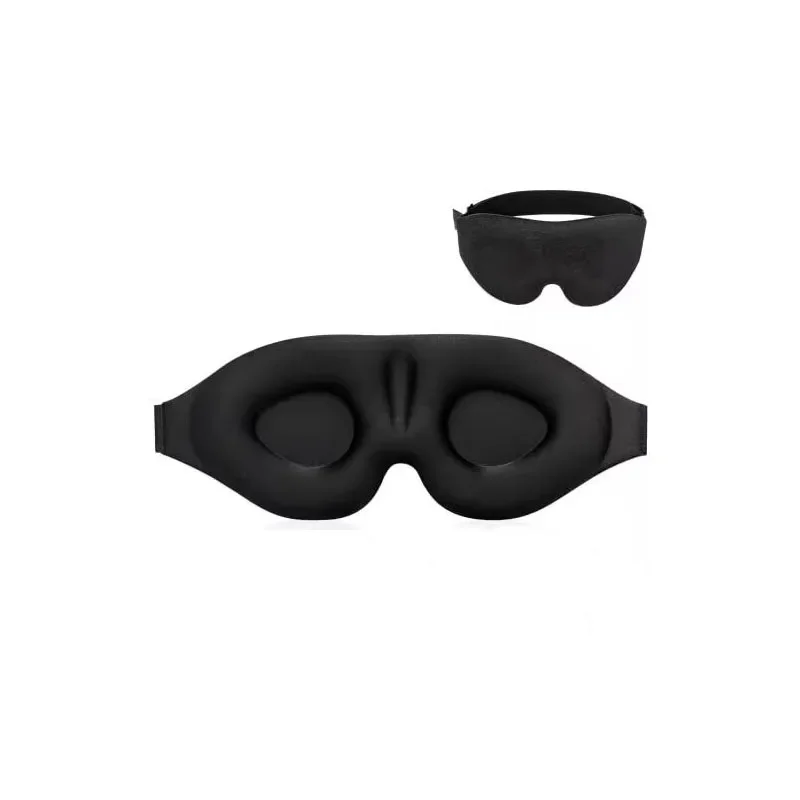1/2pcs 3D Contoured Sleep Mask 100% Light Blocking Eye Mask Ultra-Soft Skin-Friendly Material Breathable Eye Cover For Rest