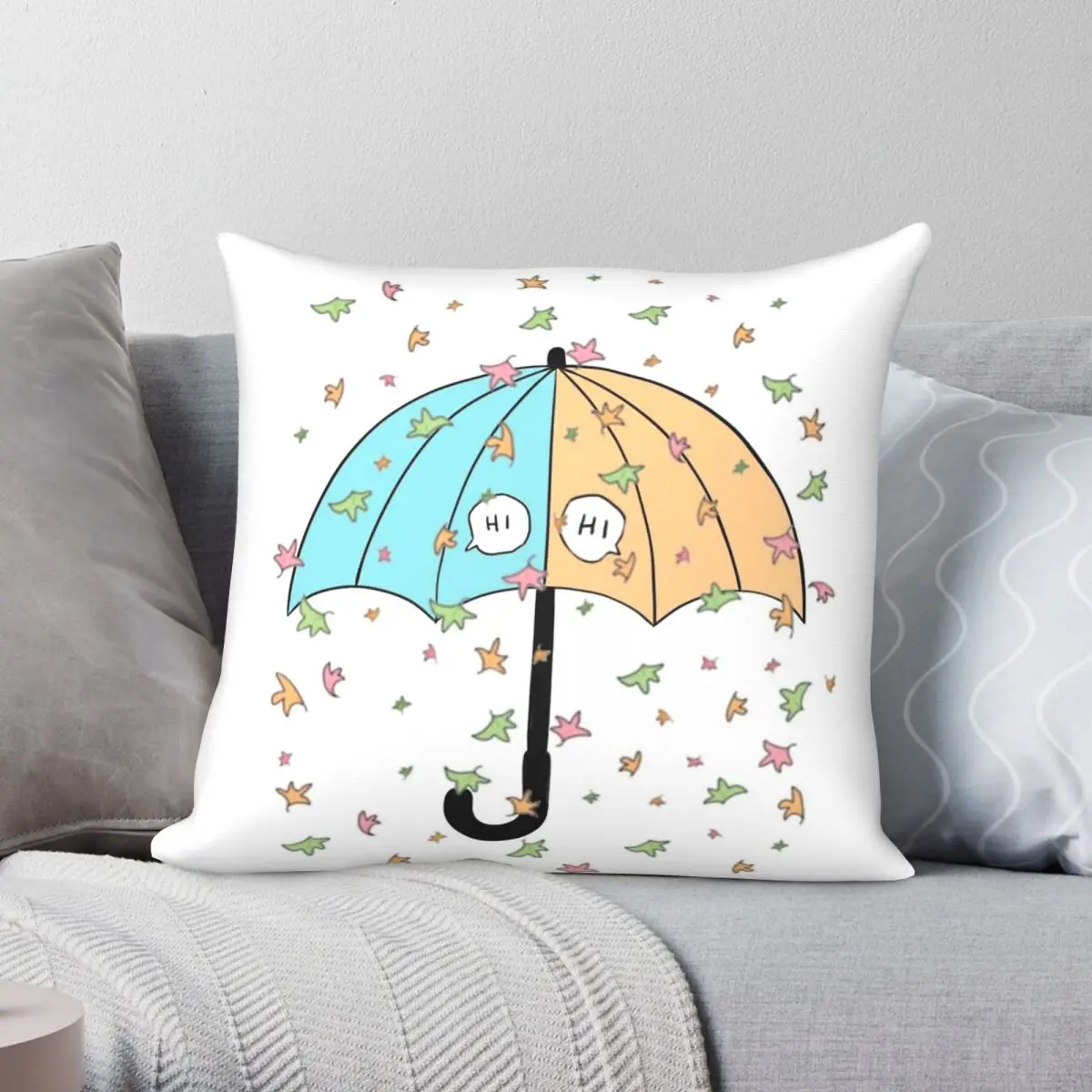 Heartstopper Charlie And Nick Square Pillowcase Polyester Linen Velvet Printed Zip Decor Throw Pillow Case Home Cushion Cover