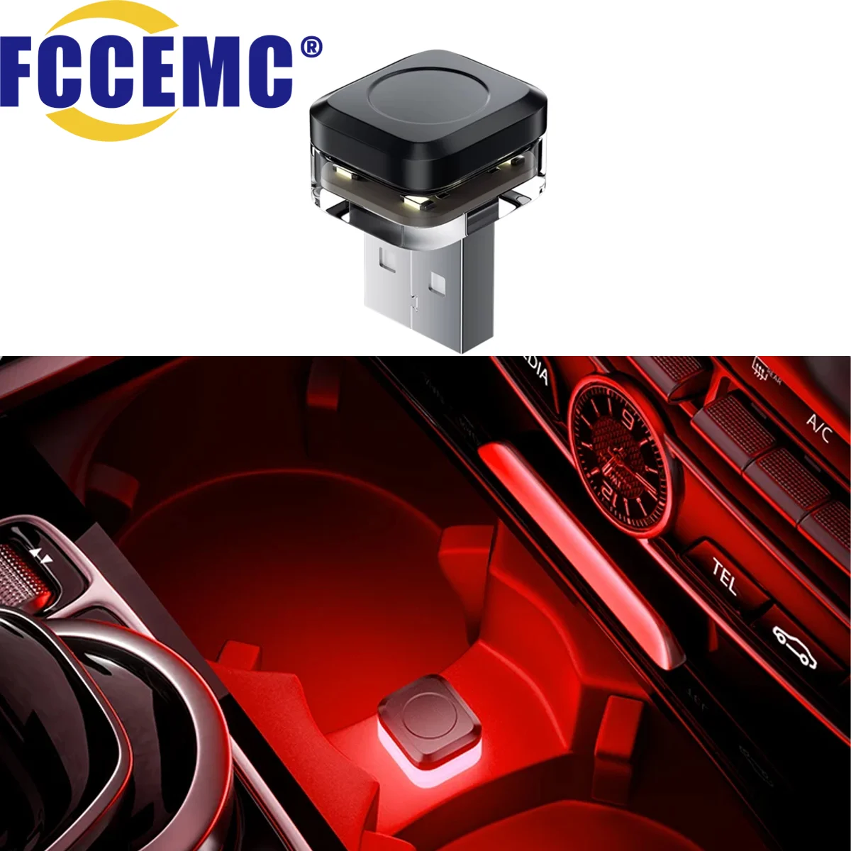 

Mini Car Ambient Mood Lamp USB Plug Play Universal Led Night Lighting Interior Decorative Atmosphere Light Auto Accessories