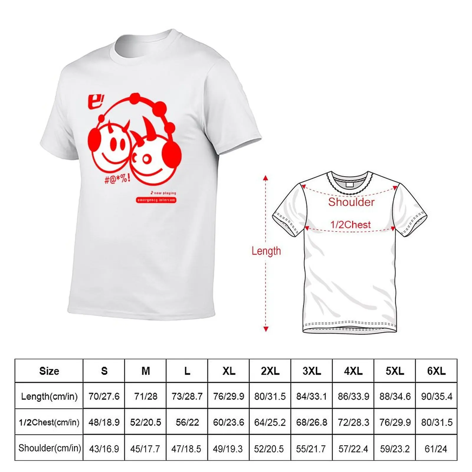 emergency intercom T-Shirt cotton t shirt man graphic t shirts for man T-Shirt
