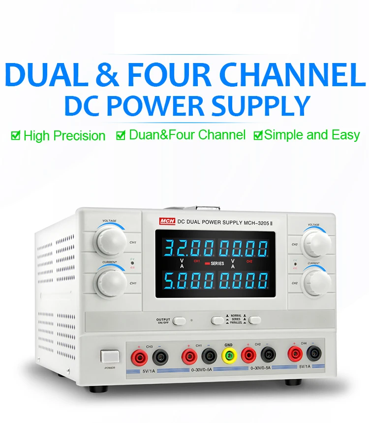 Four-channel DC linear regulated Industrial Power Supply Serial and parallel output Using for Notebook, mobile phone Maintenance